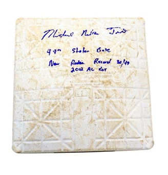 Mike Trouts Signed Record Setting 49th and Final Stolen Base of his 2012 Rookie of the Year Season (MLB Authenticated)